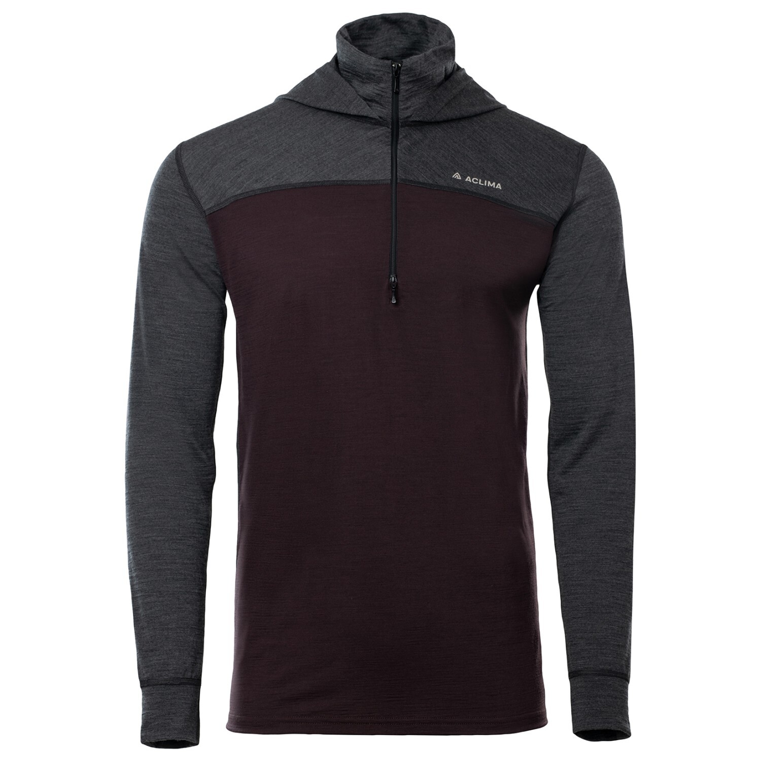 

Свитер из мериноса Aclima Lightwool 180, цвет Chocolate Plum/Marengo