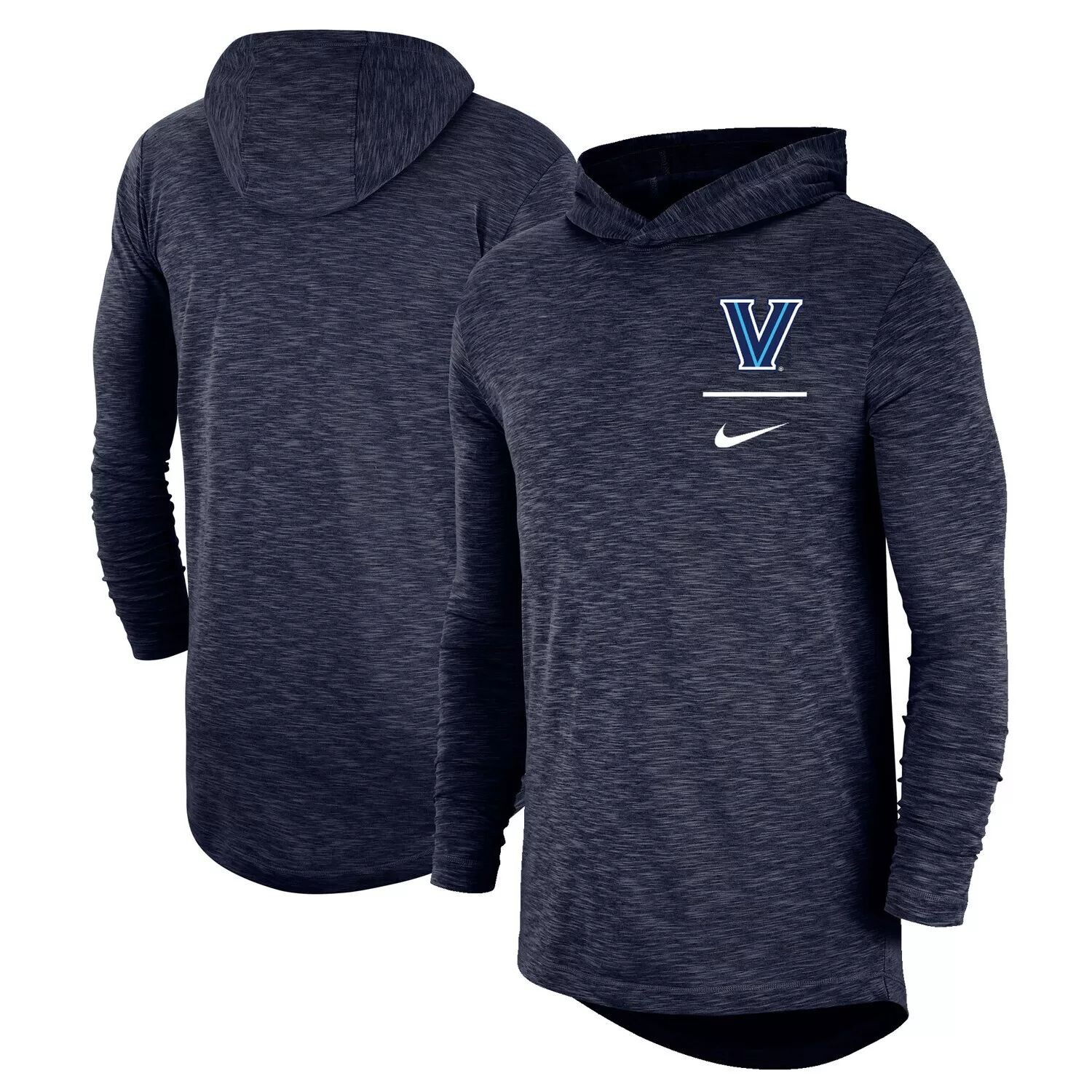 

Мужская темно-синяя футболка с капюшоном и длинными рукавами Villanova Wildcats Slub Performance Nike, Синий, Мужская темно-синяя футболка с капюшоном и длинными рукавами Villanova Wildcats Slub Performance Nike
