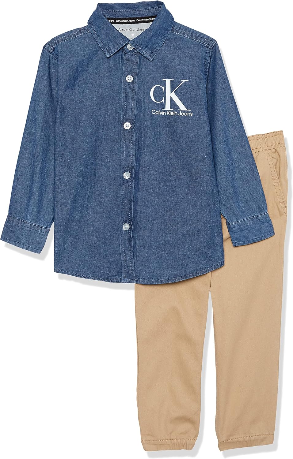 

Комплект из 2 шт. Calvin Klein Baby Boys, Denim/Khaki