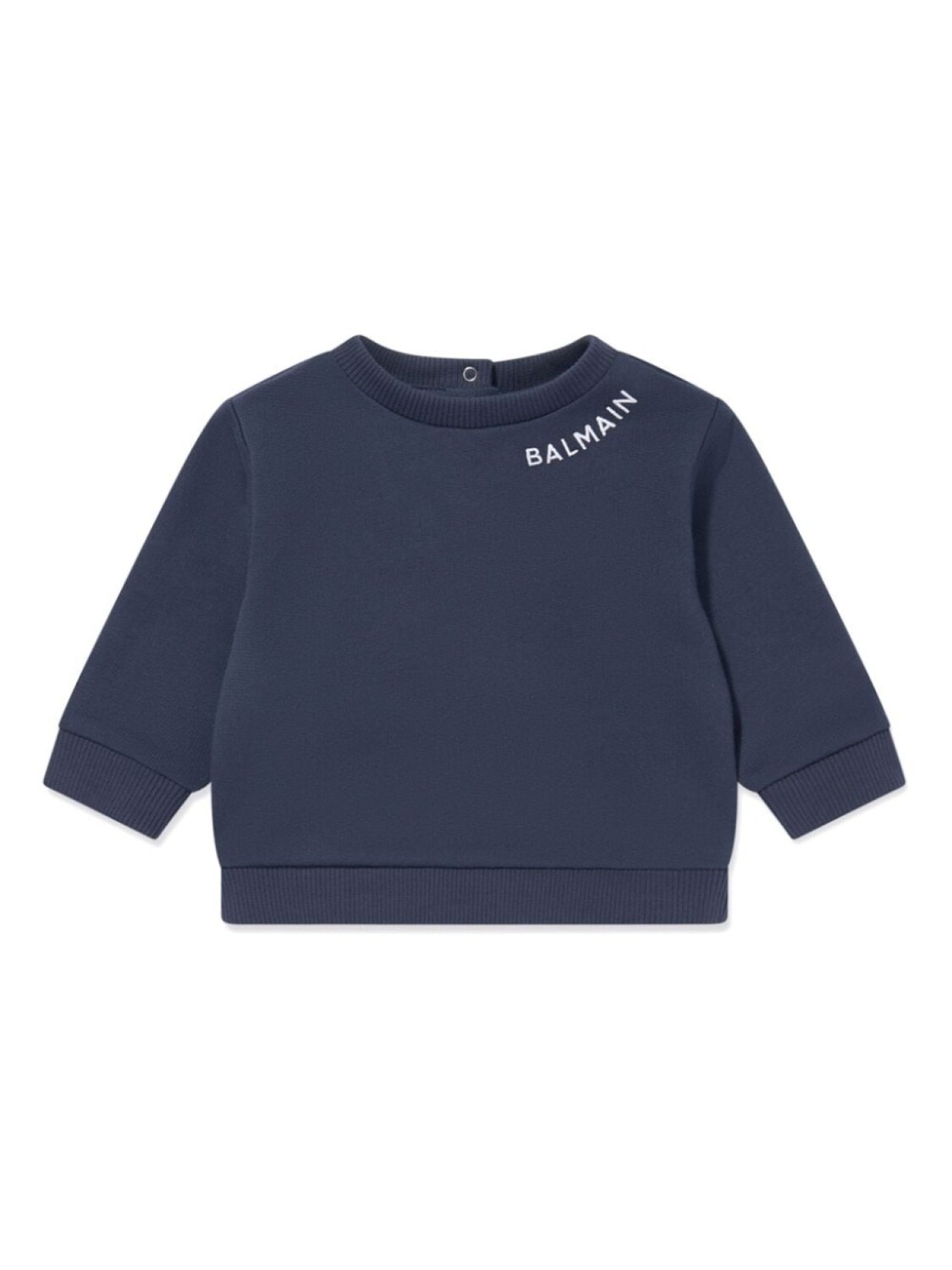 

Balmain Kids футболка с длинными рукавами и вышитым логотипом, синий