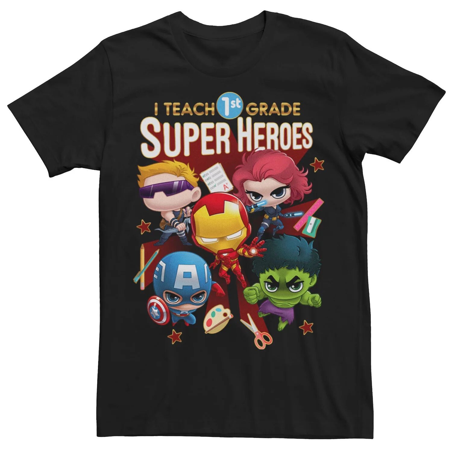

Мужская футболка Marvel Teaching 1-го класса Hero Licensed Character