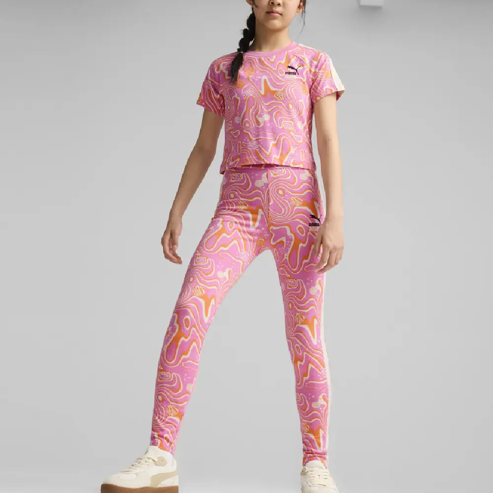 Футболка для младших школьников PUMA, светло-розовый — фото 3