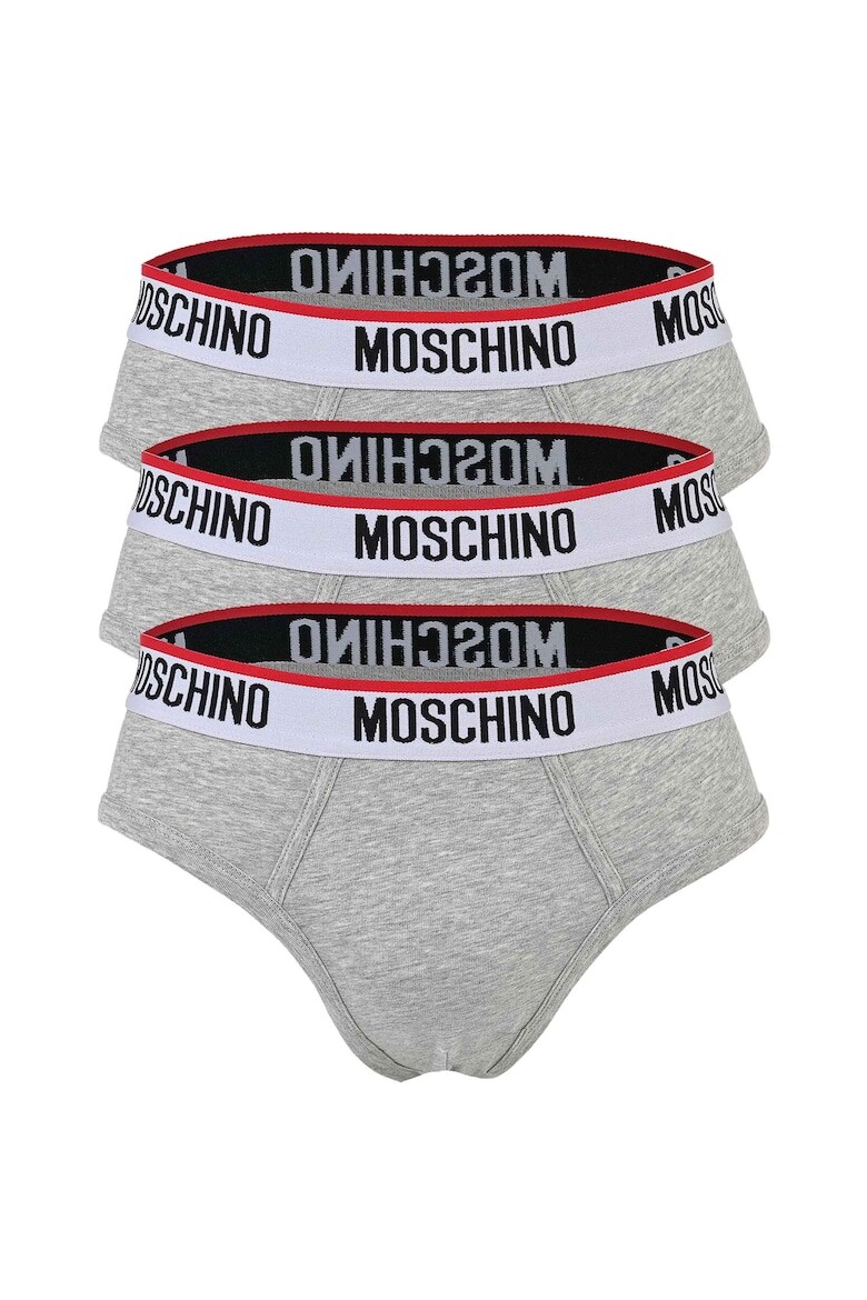 

Трусы с логотипом, 3 пары Moschino Underwear, серый