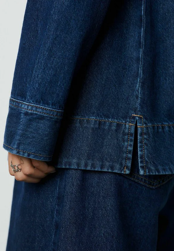 Блузка с длинными рукавами, приталенного кроя Next, Denim Dark Blue — фото 3