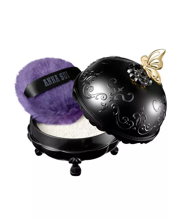 Осветляющая рассыпчатая пудра для лица (сменный блок) Anna Sui, black — фото 3