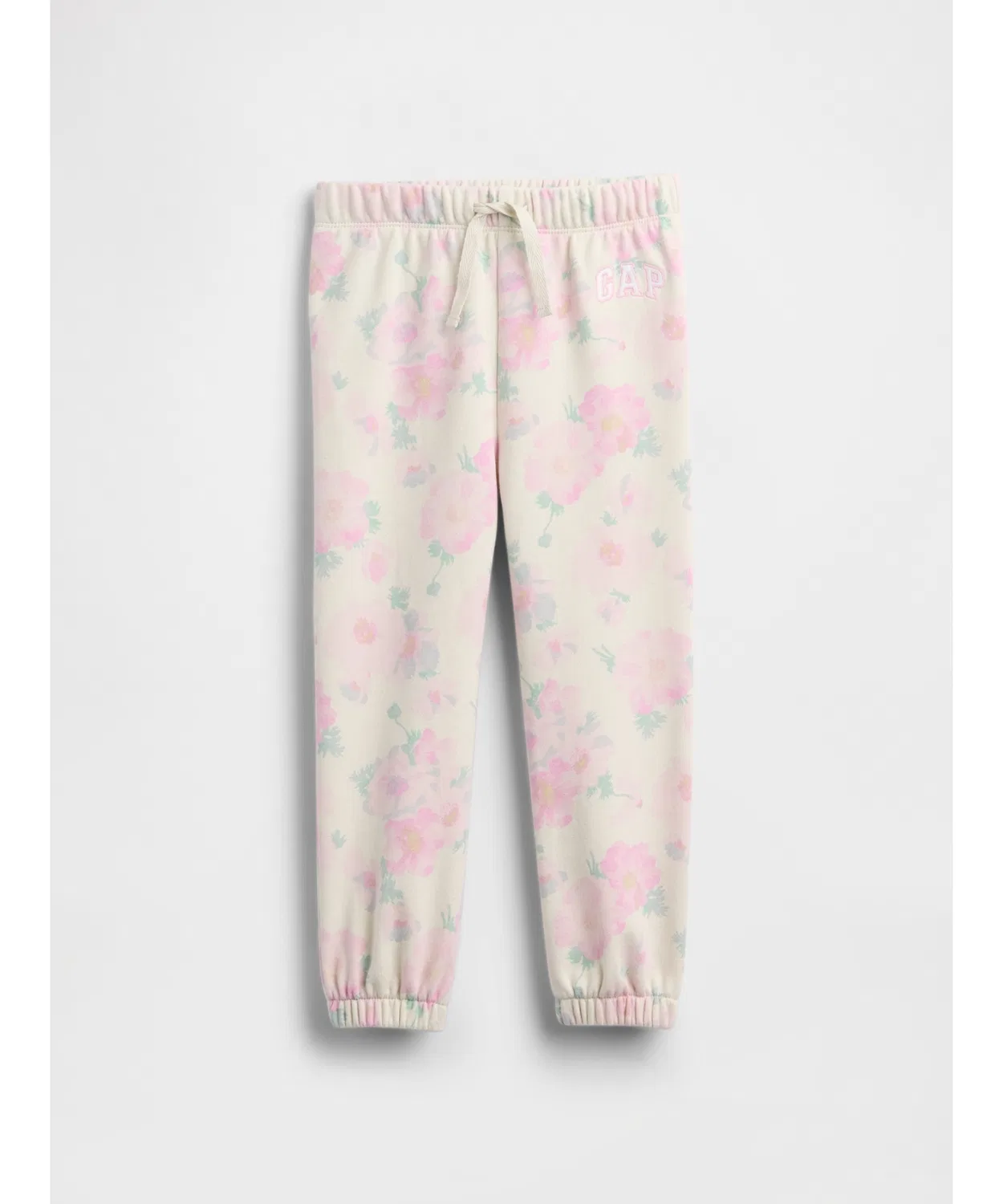 Детские джогеры relaxed fit с логотипом GAP из французского трикотажа, розовые