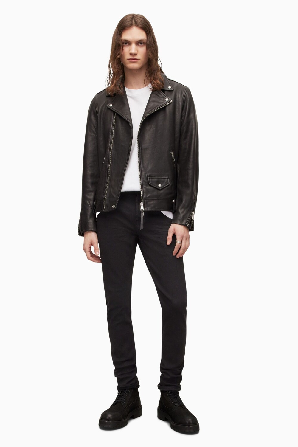 

Черные джинсы AllSaints Cigarette All Saints, черный