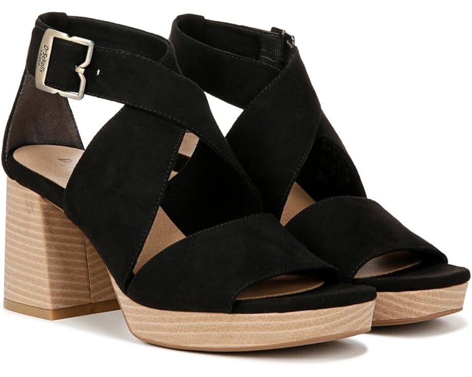 

Туфли Dr. Scholl's Maya Block Heel Sandal, черный