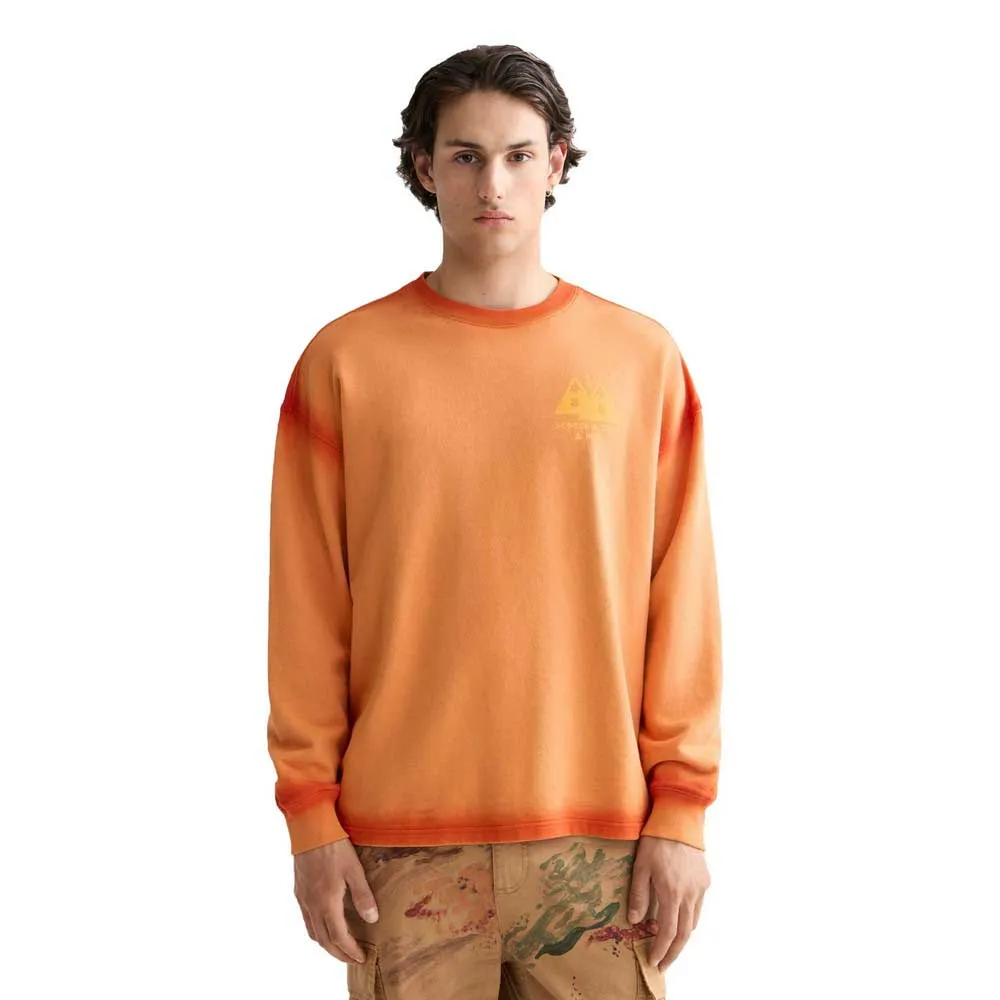 

Толстовка с рисунком в стиле "Скотч и сода"/Gd Artwork Scotch & soda, оранжевый