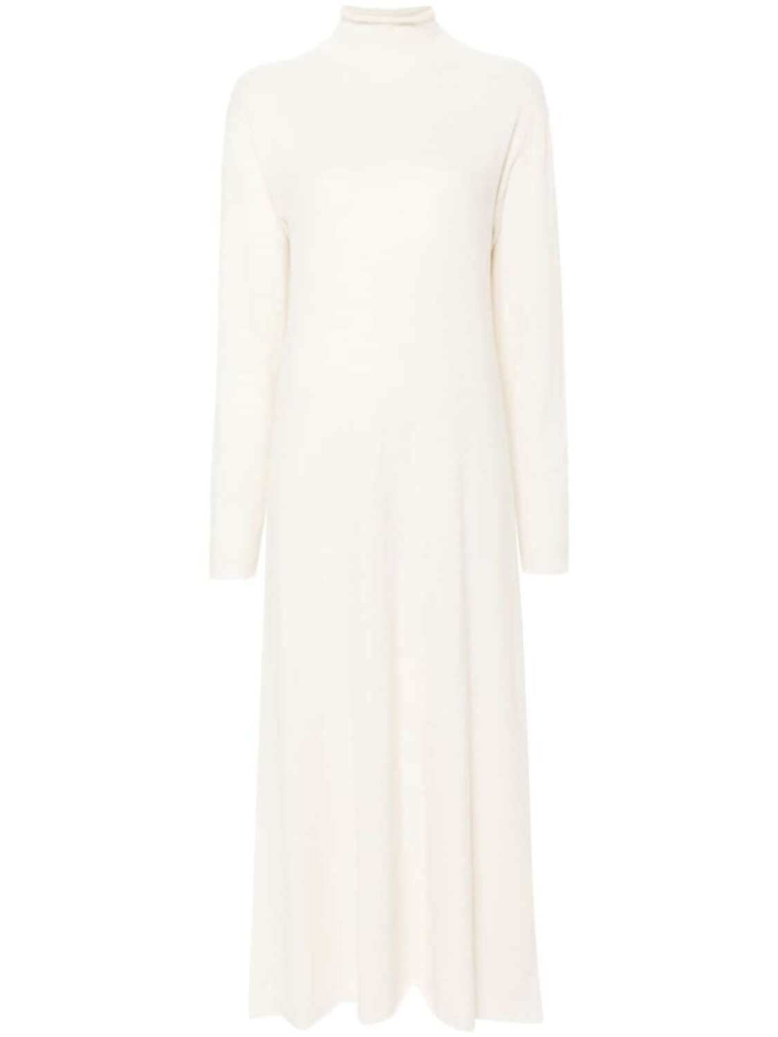 

Jil Sander трикотажное платье макси с высоким воротником, белый
