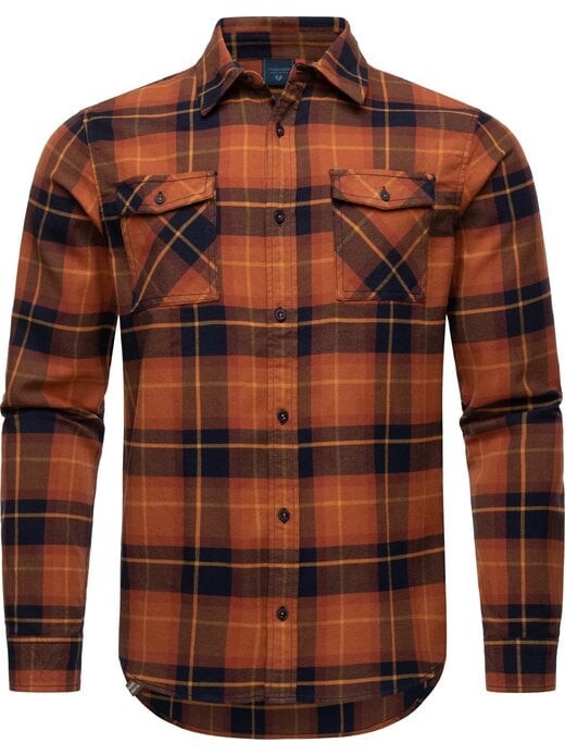 

Рубашка в клетку Ragwear, оранжевый