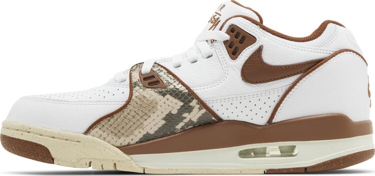 Кроссовки Stussy x Air Flight 89 Low SP 'Pecan', белый — фото 3