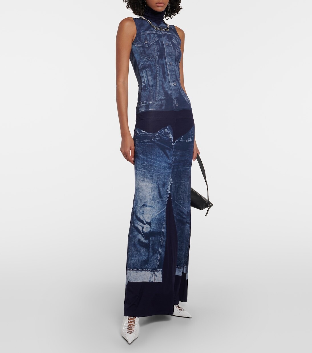 Кожаные туфли corset из коллаборации с jean paul gaultier Jimmy Choo, белый — фото 2