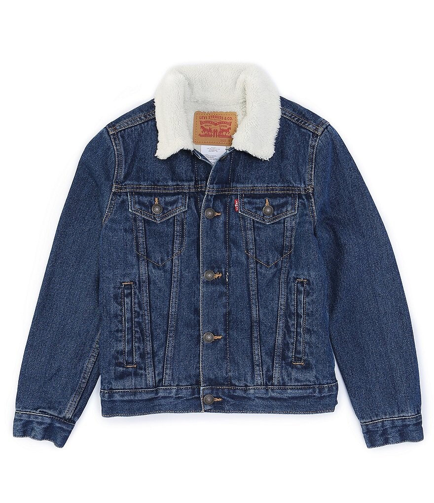 

Куртка Levi's Big Boys 8-20 из искусственной шерпы, синий