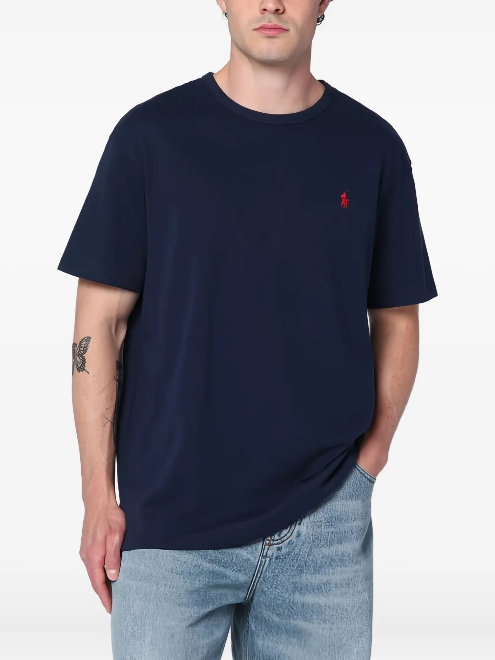 

Футболка с вышивкой Polo Pony Polo Ralph Lauren, синий