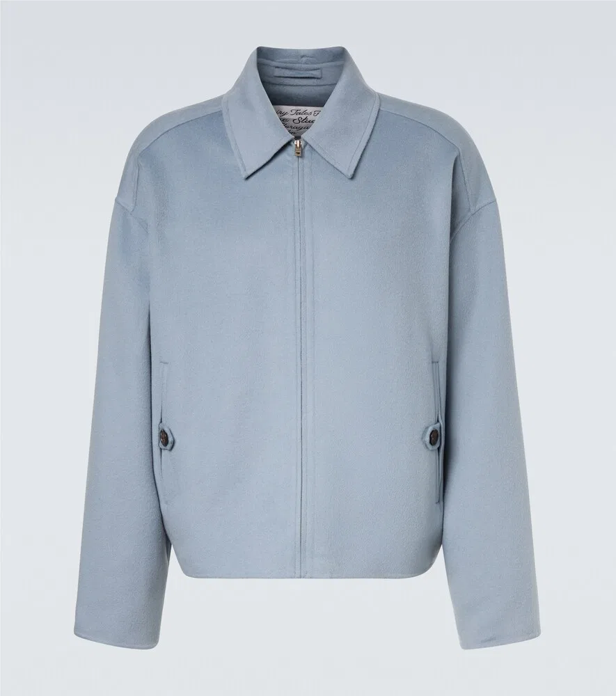 Куртка из шерсти и кашемира Acne Studios, синий