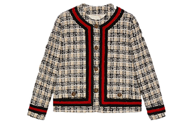 

Жакет женский Gucci Check Tweed, черный / бежевый / красный