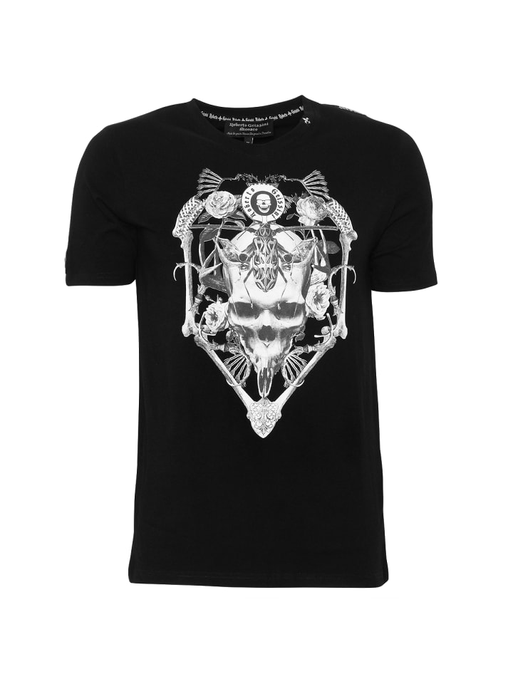 

Футболка с изображением жука, черная Roberto Geissini, Черный, Футболка с изображением жука, черная Roberto Geissini