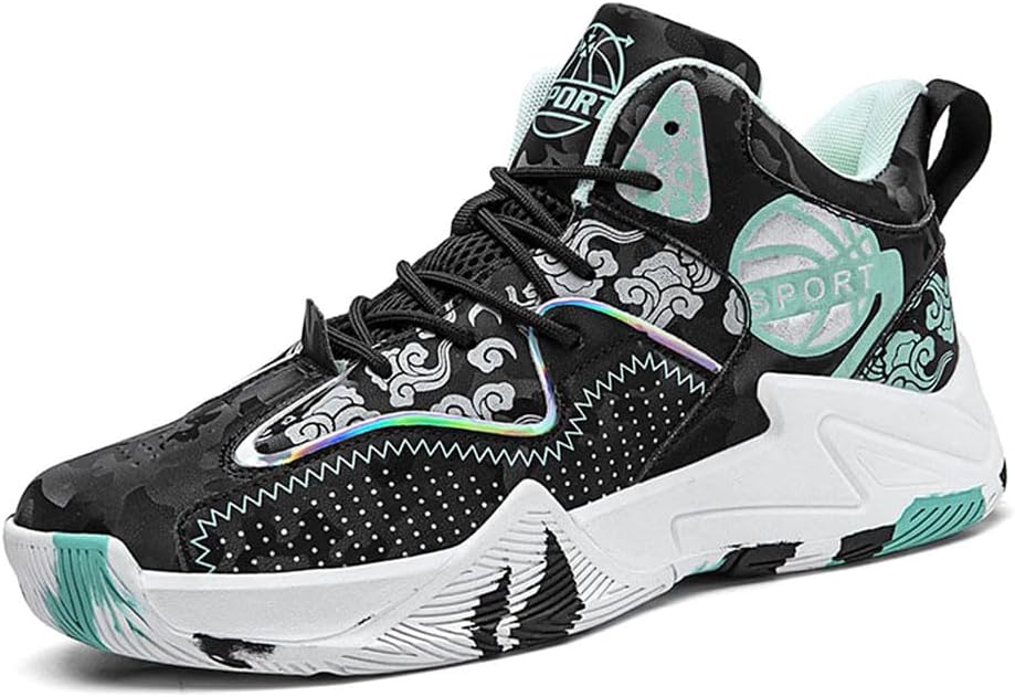 

Кроссовки MAUGELY унисекс для баскетбола с комфортной амортизацией, уличные, противоскользящие, профессиональные модные беговые кроссовки, черный