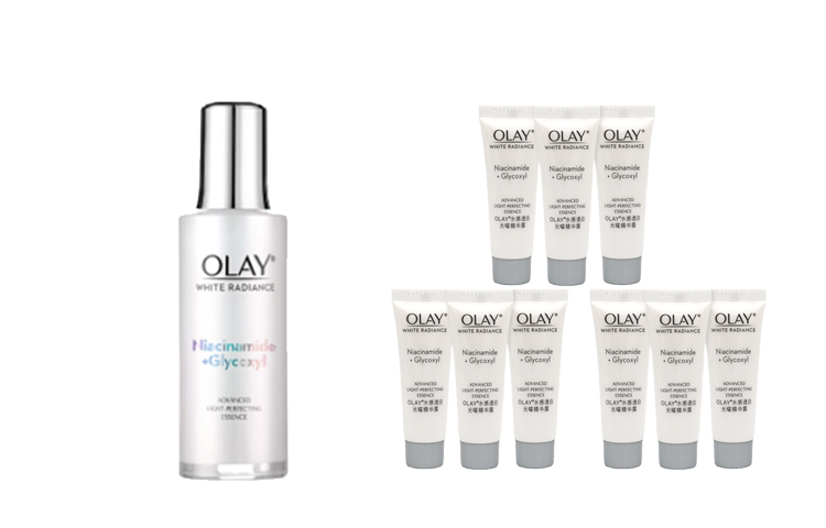 

Olay Набор сывороток Shiro Anti Glycation Small White Bottle, антиоксидантное осветляющее средство, 100 мл + 14 мл*9