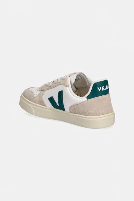 Кроссовки кожаные Small V-10 Laces Veja, бежевый — фото 3