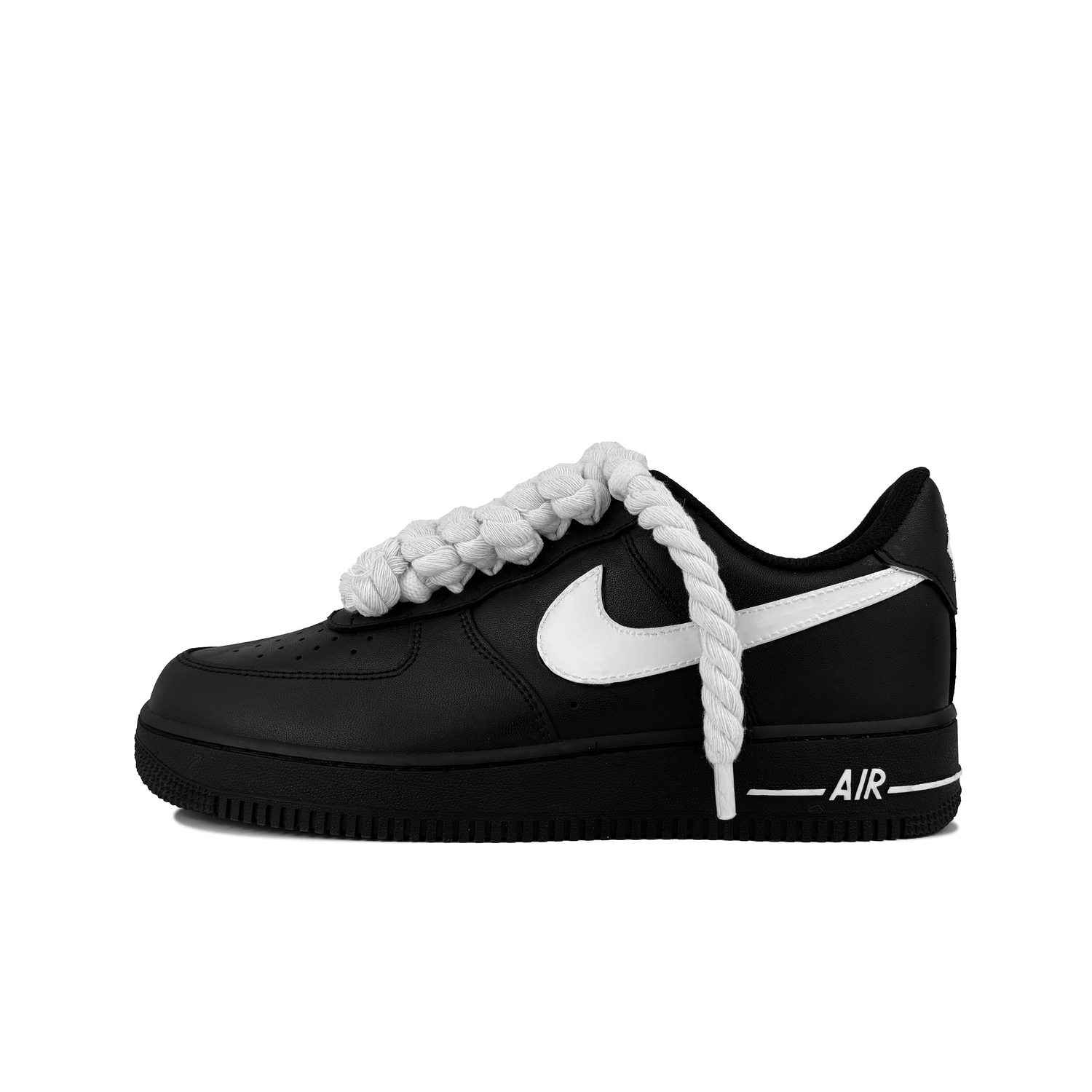 

Nike Кроссовки Air Force 1 Slip Resistant Abrasion Resistant с противоскользящей и износостойкой подошвой, низкие, унисекс, черно-белые, цвет Black White