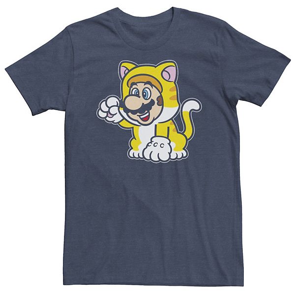 

Футболка с портретом Nintendo Mario в костюме кота Big & Tall Licensed Character