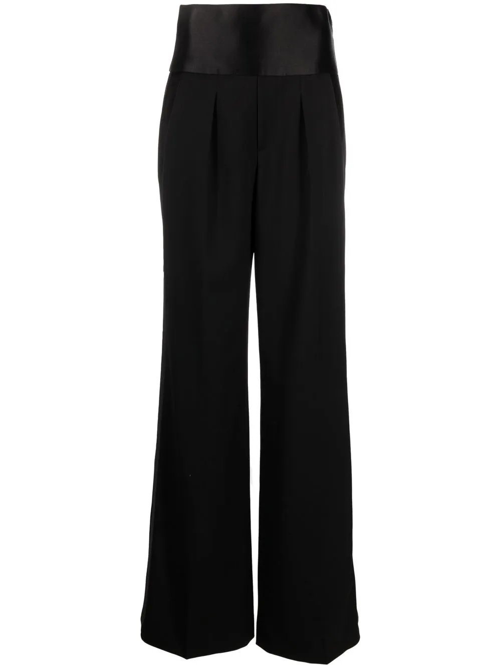 

Широкие брюки с завышенной талией TOM FORD, черный