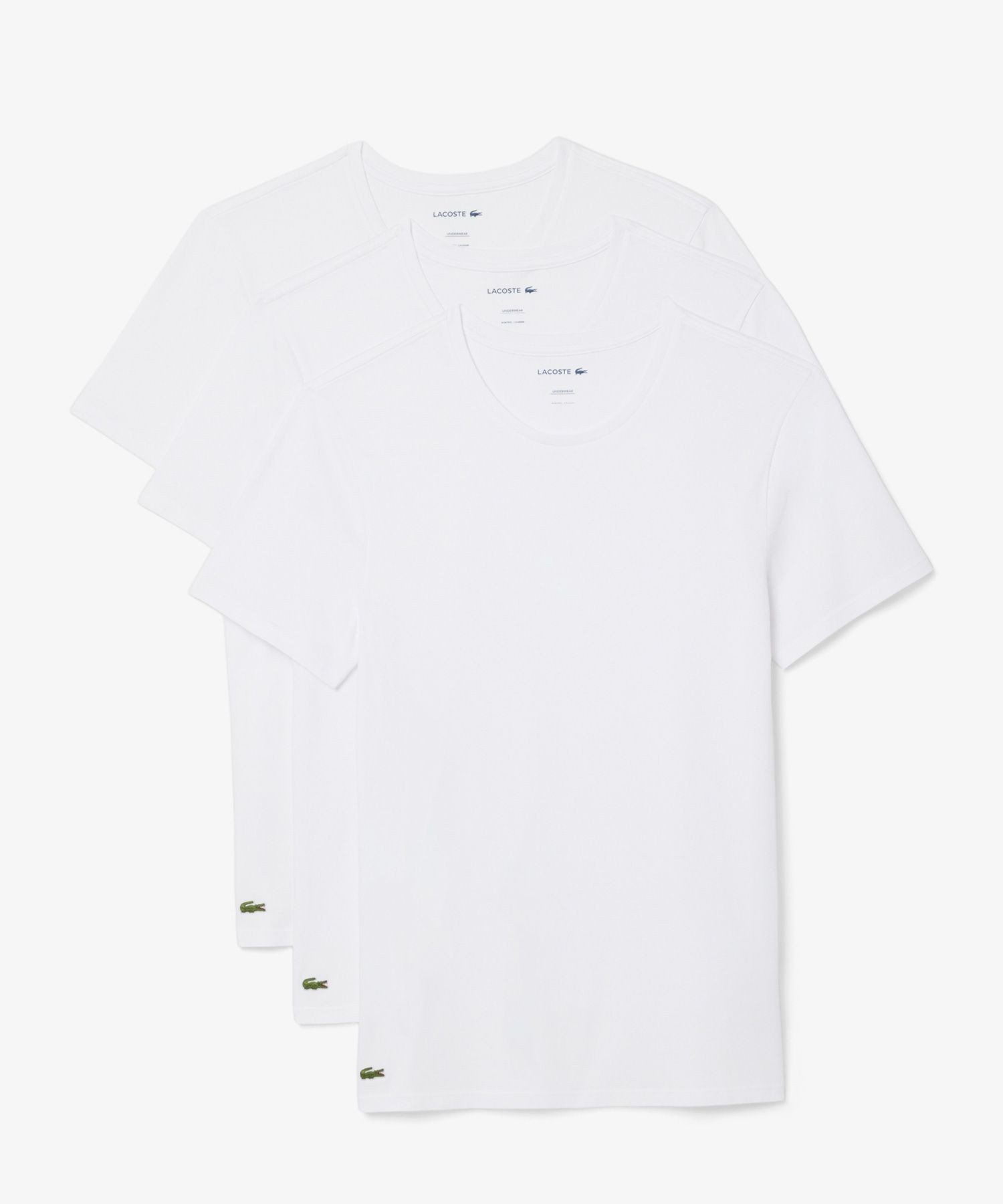 Комплект из 3 предметов: футболка с круглым вырезом и три предмета LACOSTE, White