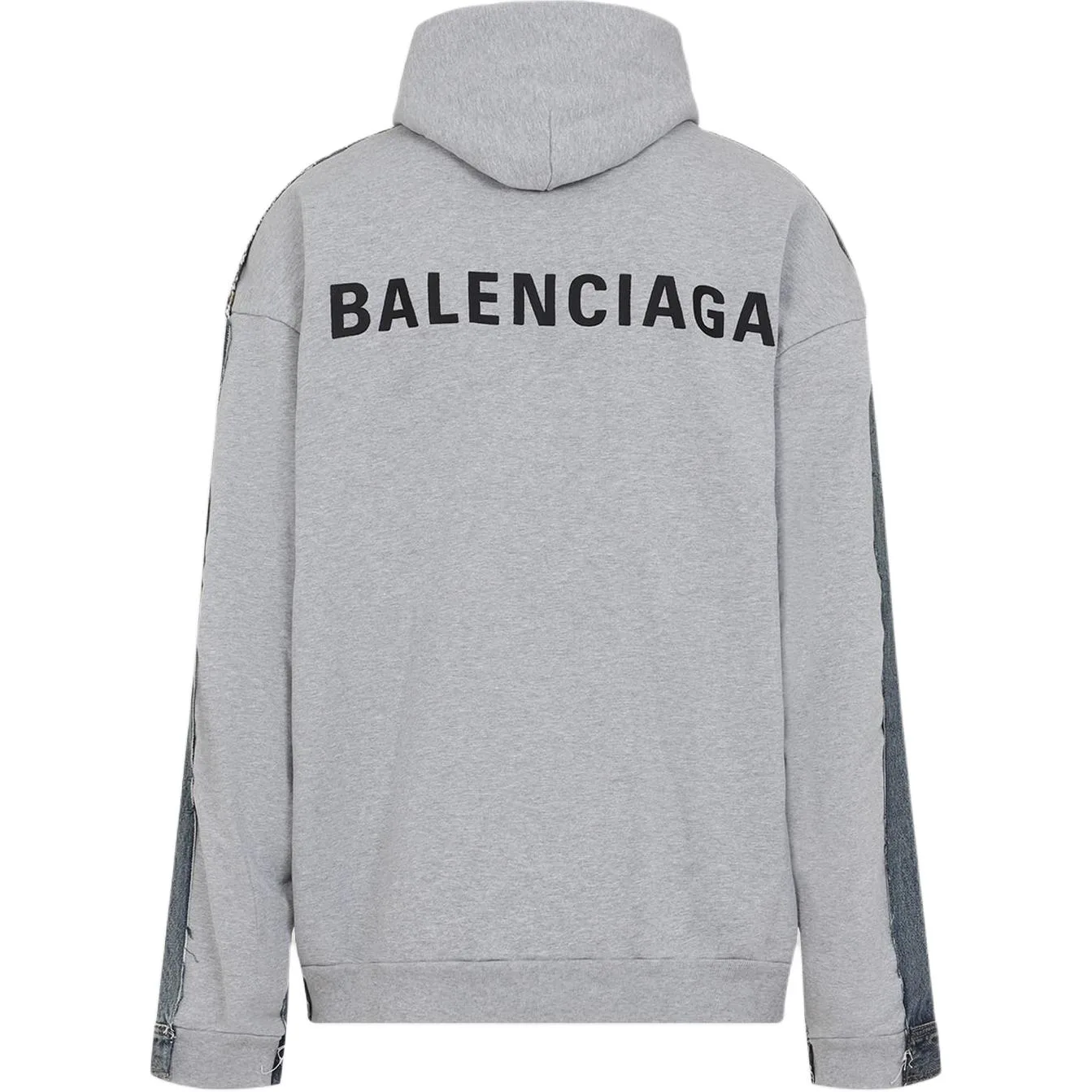 Толстовка с капюшоном и принтом логотипа Balenciaga, синий — фото 3