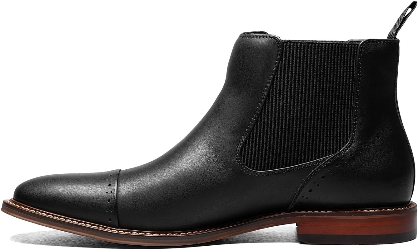 Мужские ботинки челси Maury Cap Toe от Stacy Adams, черный — фото 4