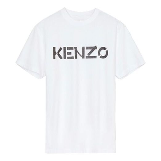 

Футболка men's logo printing pullover round neck short sleeve white Kenzo, белый