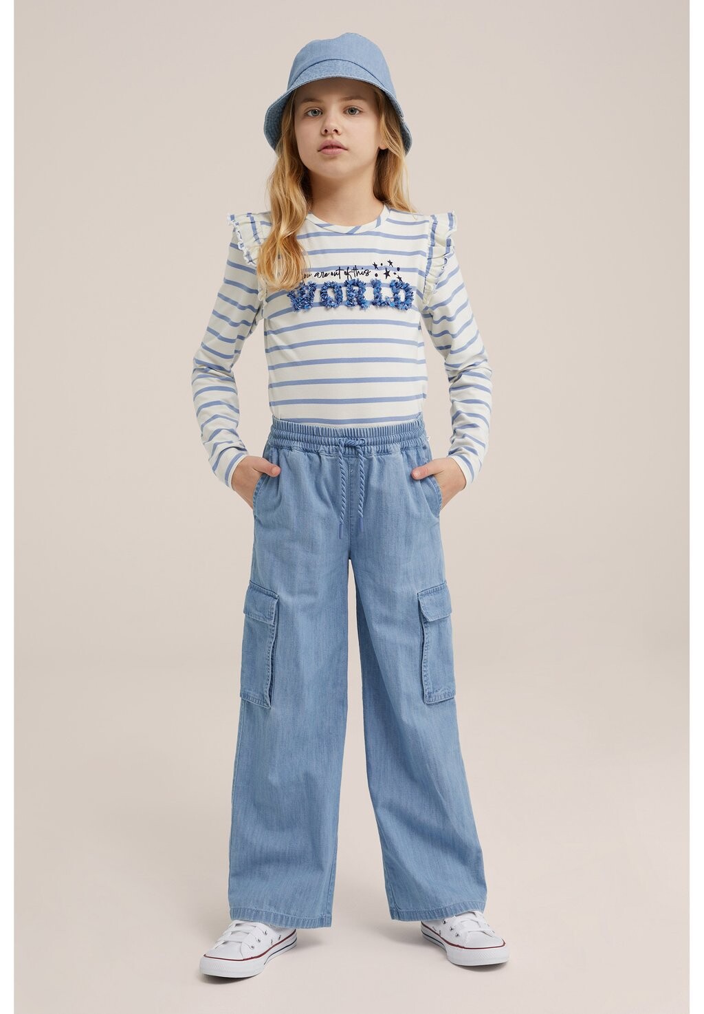 

Брюки карго Blue Ridge WE Fashion, синий