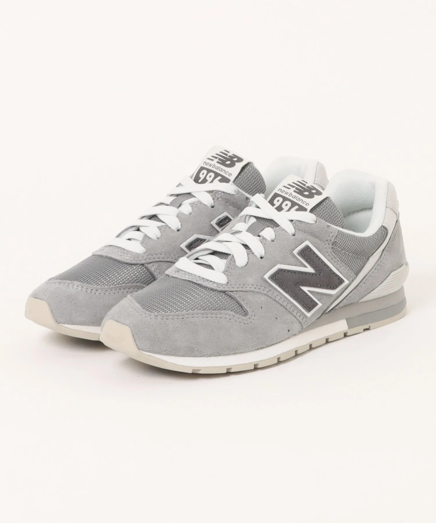 Мужские кроссовки из натуральной кожи и замши U996 New Balance серые