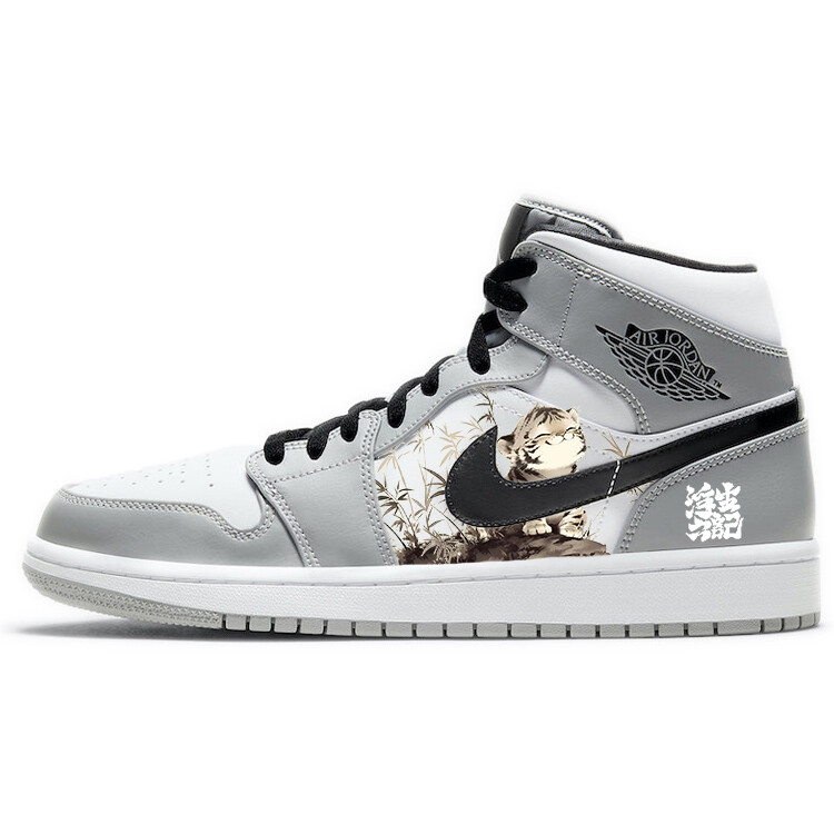 

Баскетбольные кроссовки Air 1 Vintage Men Mid-Top Grey/White Jordan, Белый, Баскетбольные кроссовки Air 1 Vintage Men Mid-Top Grey/White Jordan