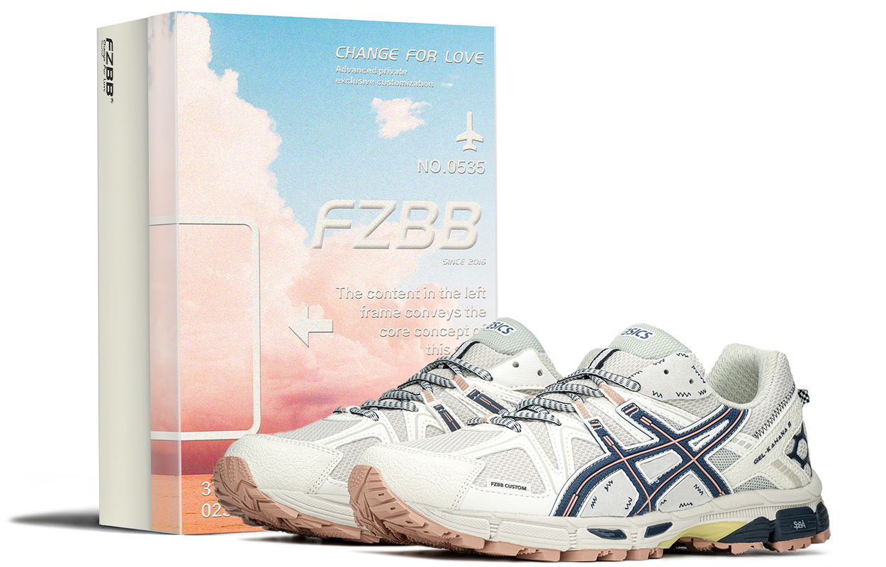 

Кроссовки мужские Gel-Kahana 8 с низким верхом, белые/синие Asics