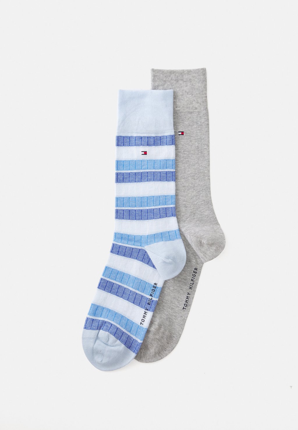 

Носки MEN SOCK ONE ROW COLORBLOCK 2 PACK Tommy Hilfiger, серый