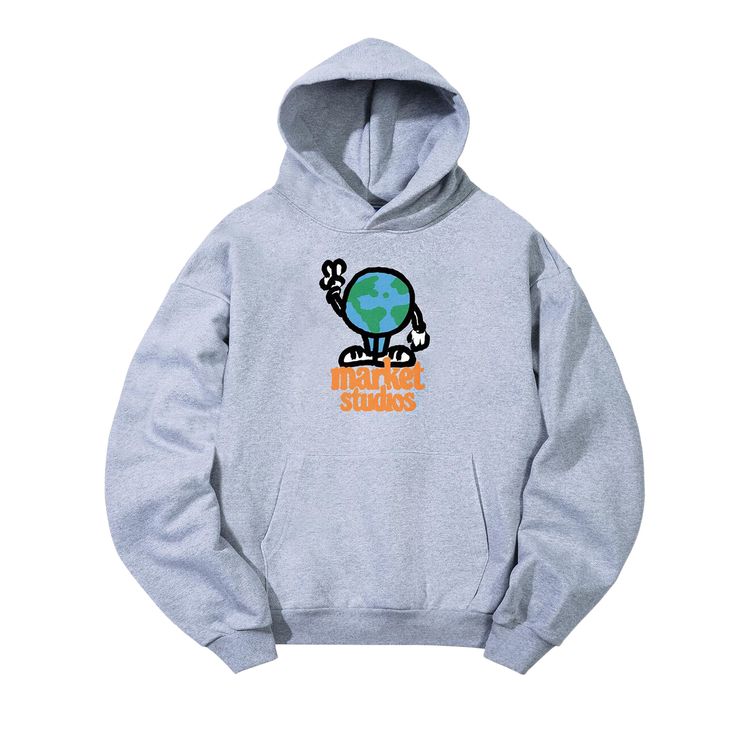 

Худи Market World Peace Hoodie Ash Heather, серый