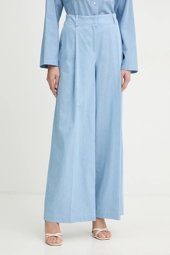 

Хлопковые брюки Twinset, синий