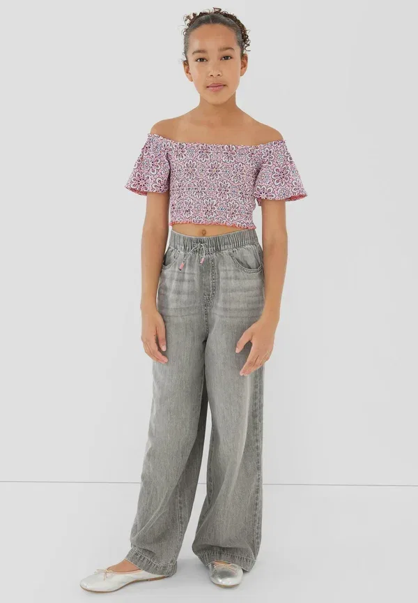 Джинсы S.Oliver, модель wide leg relaxed fit, серый