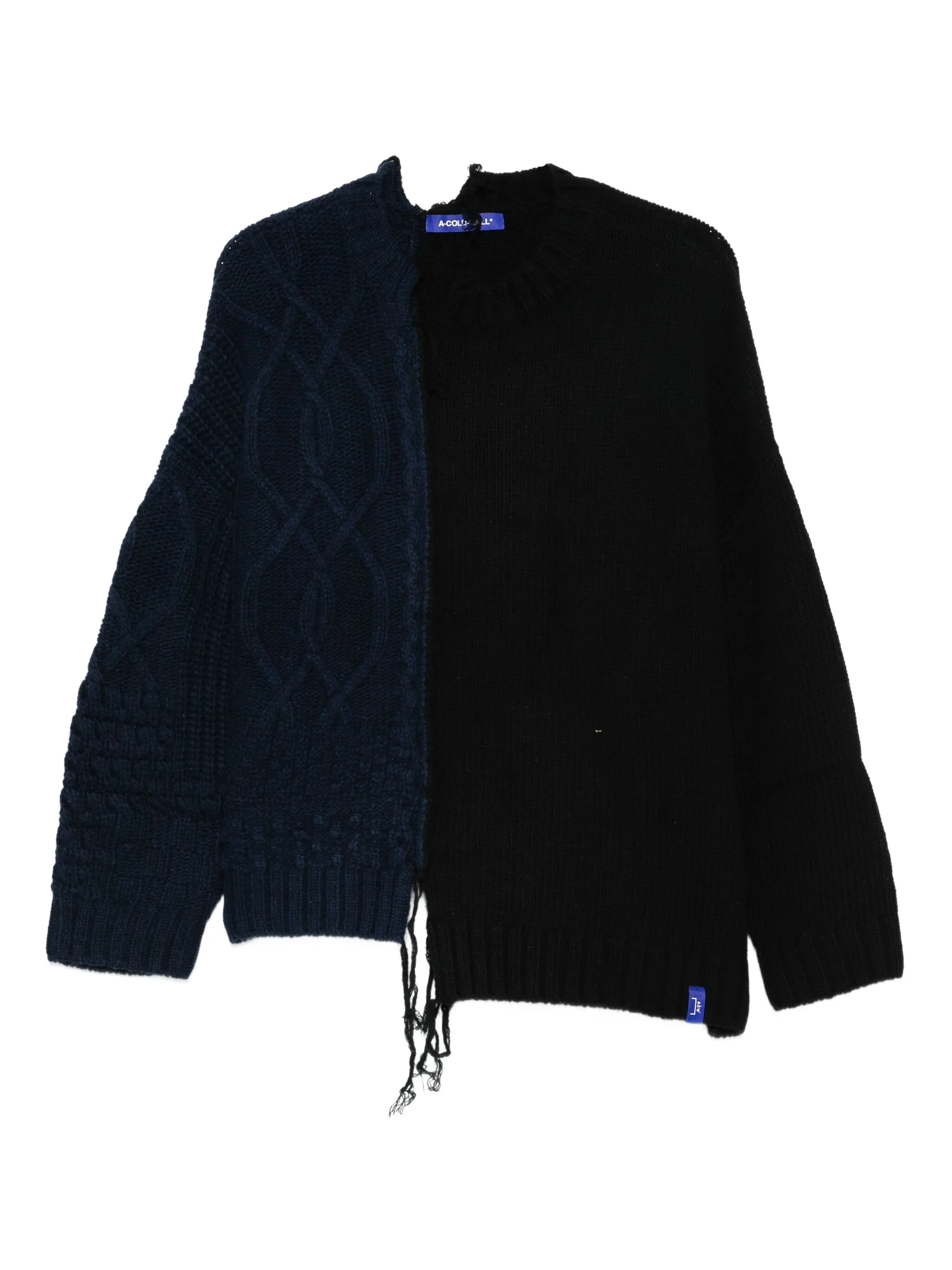 

Свитер фактурной вязки A-Cold-Wall, синий