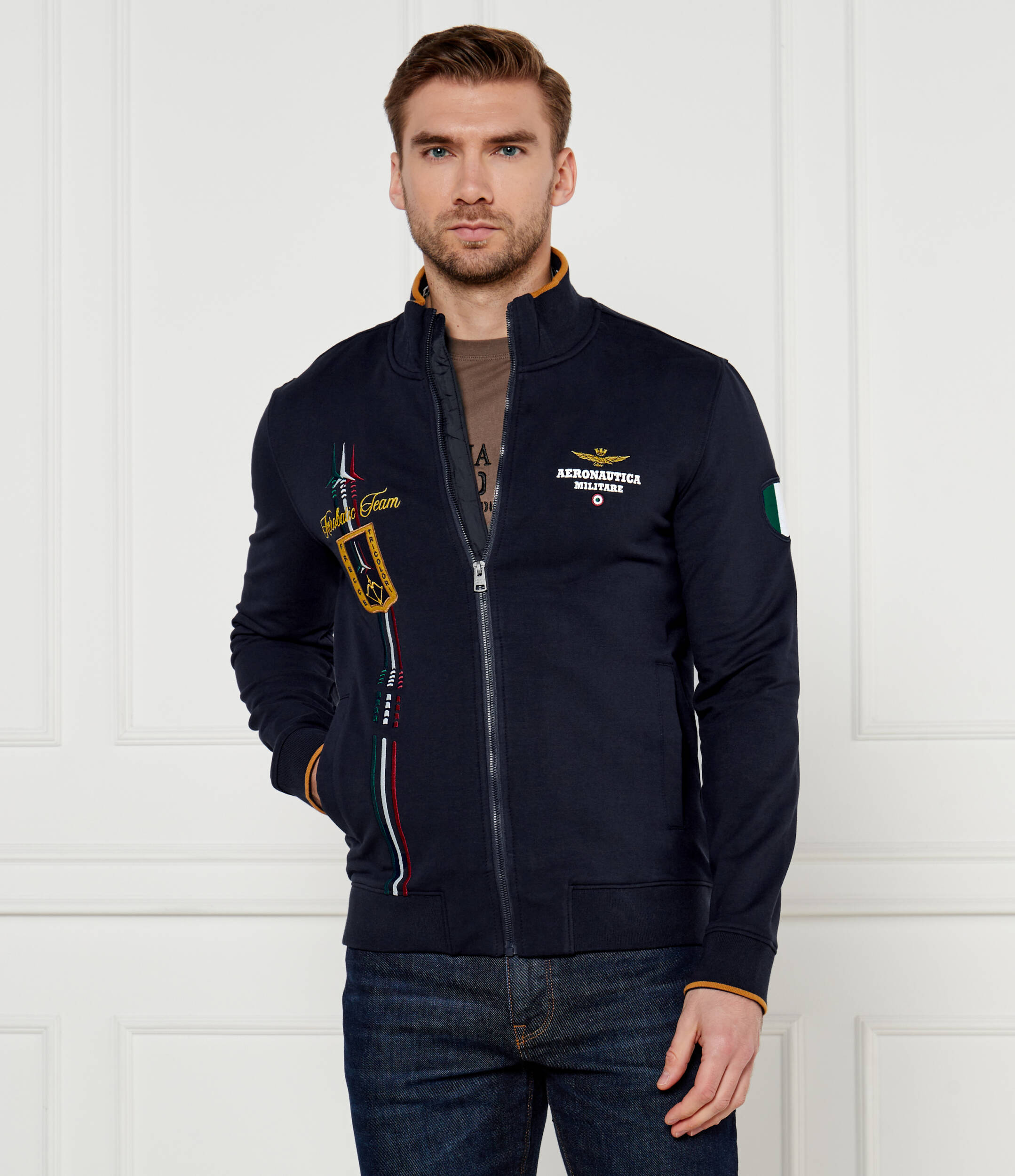 

Толстовка Aeronautica Militare Regular Fit, темно-синий