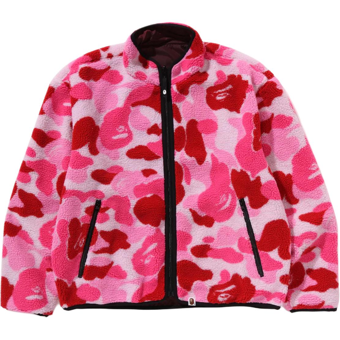 

A BATHING APE Куртка-бомбер Bape Abc Camo Boa Ripstop Reversible, Pink