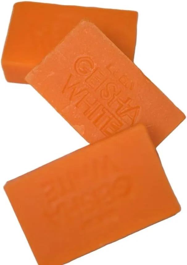 Мыло Geisha White Skin Brightening Bar Soap Classic 65 г х 3 шт розовый — фото 3