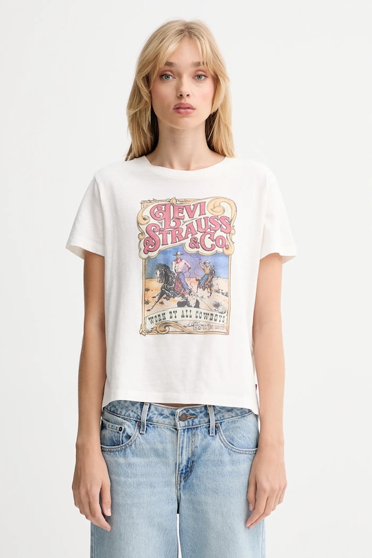 

Хлопковая футболка Levi'S, белый