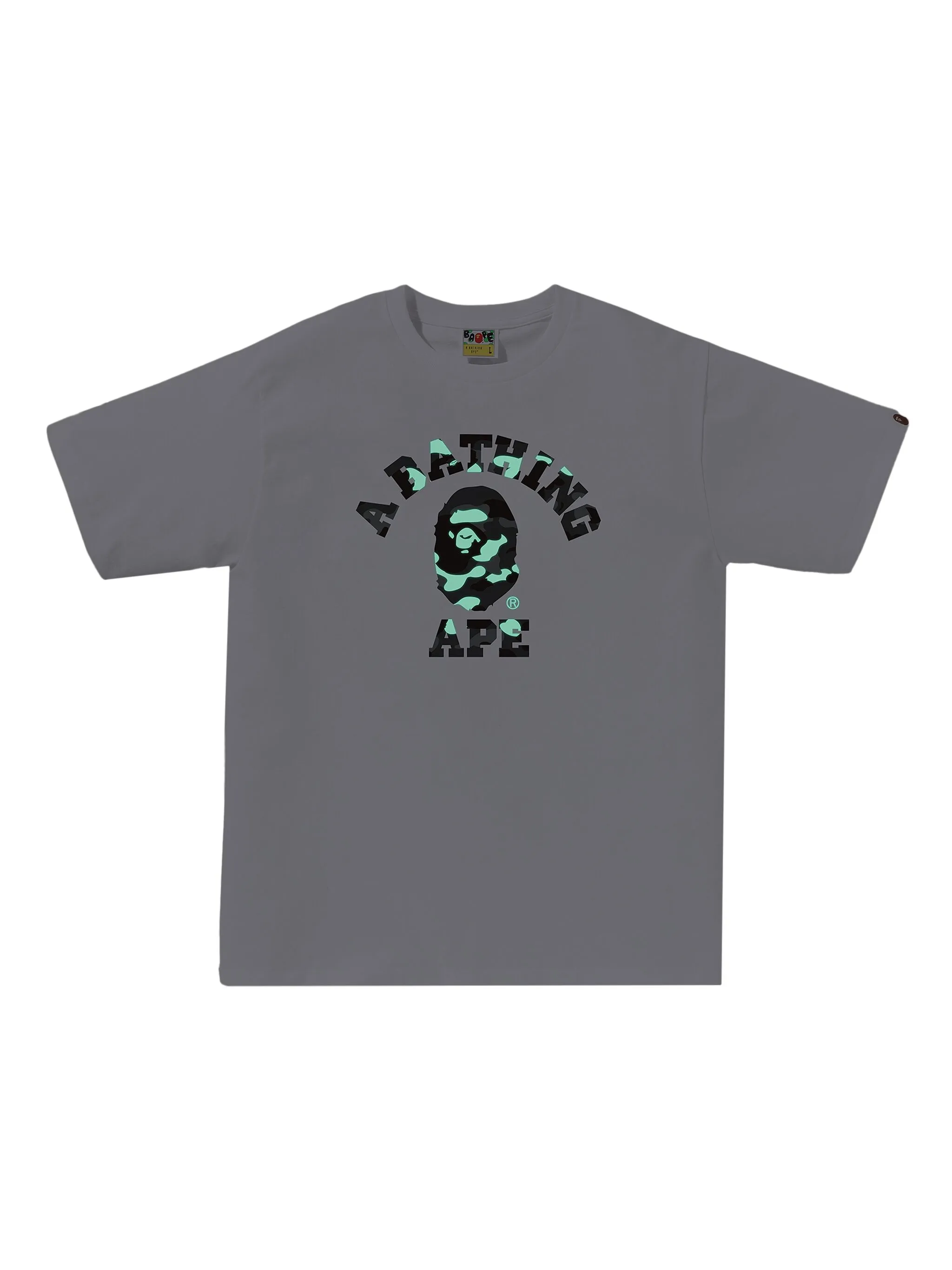 Футболка с камуфляжным принтом A Bathing Ape, белый — фото 2