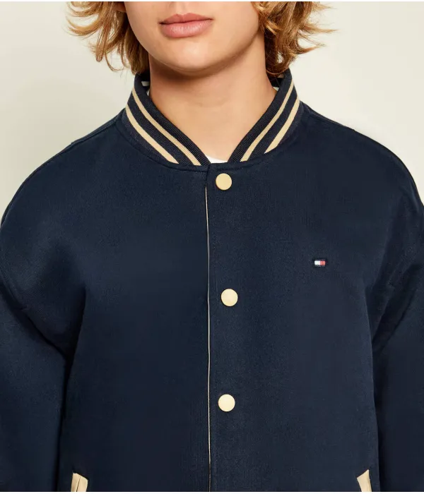 Двусторонняя куртка-бомбер Relaxed fit Tommy Hilfiger, бежевый — фото 4