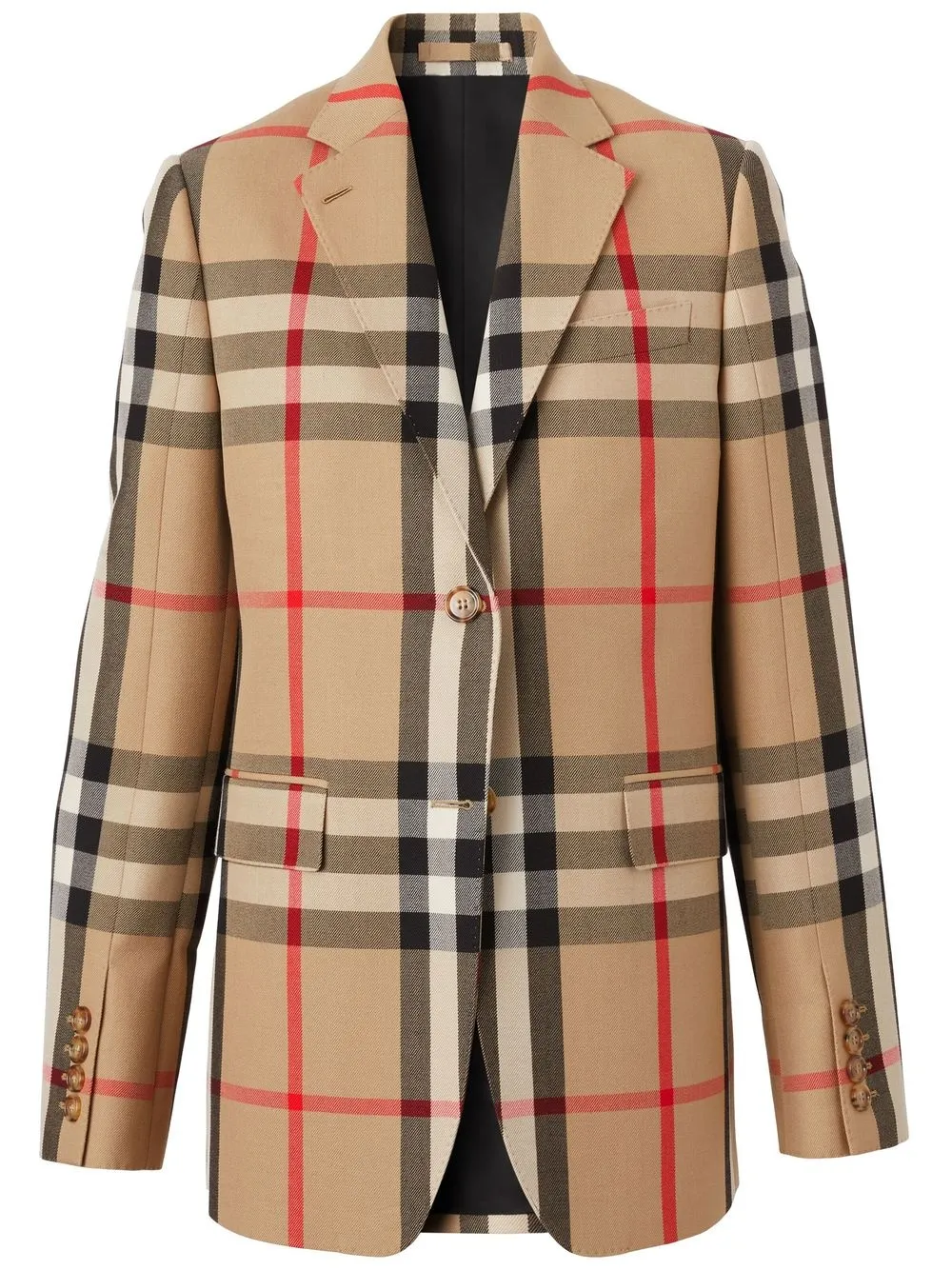 

Жаккардовый пиджак в клетку BURBERRY, нейтральный
