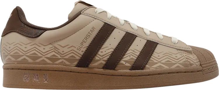 

Кроссовки Superstar 'Magic Beige Tribal', кремовый, Бежевый, Кроссовки Superstar 'Magic Beige Tribal', кремовый