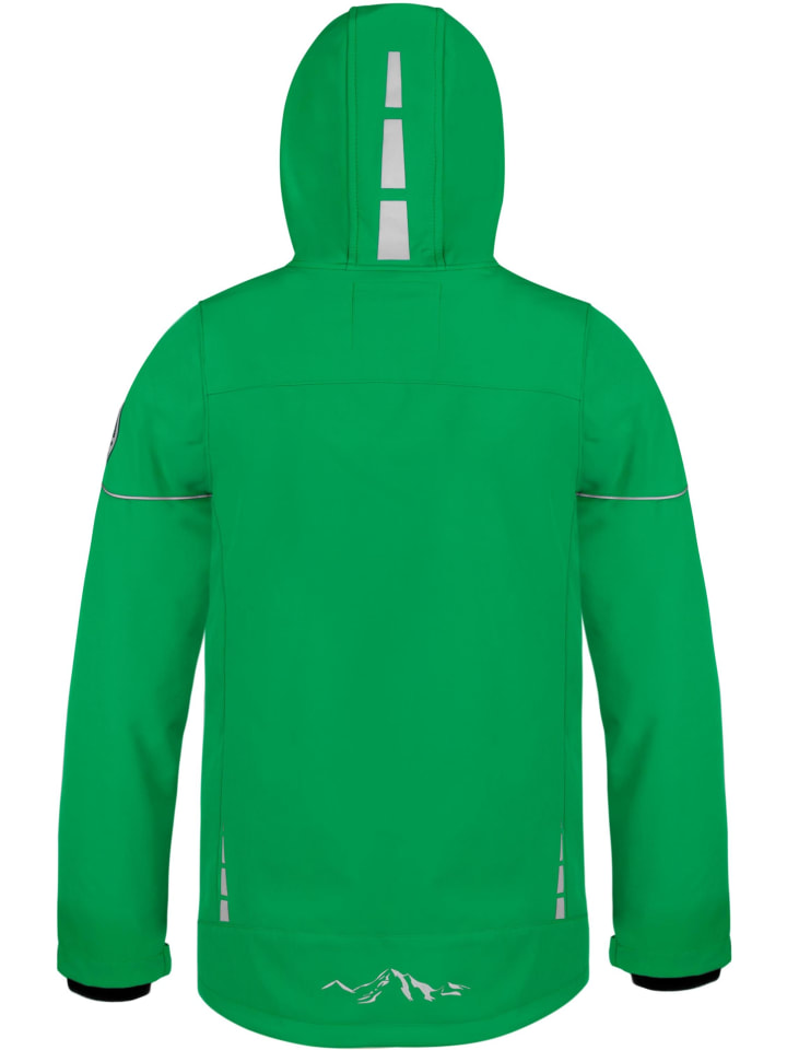 Детская куртка софтшелл Galway зеленого цвета Normani Outdoor Sports — фото 4